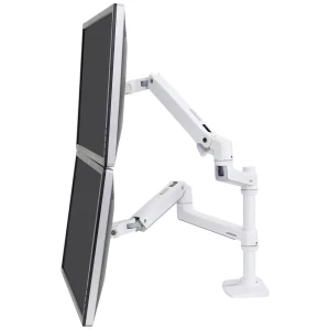 Ergotron LX Dual Arm Stacking Desk Mount 2-struki stolni nosač za monitor 38,1 cm (15) - 61 cm (24) bijela podesiv po slika
