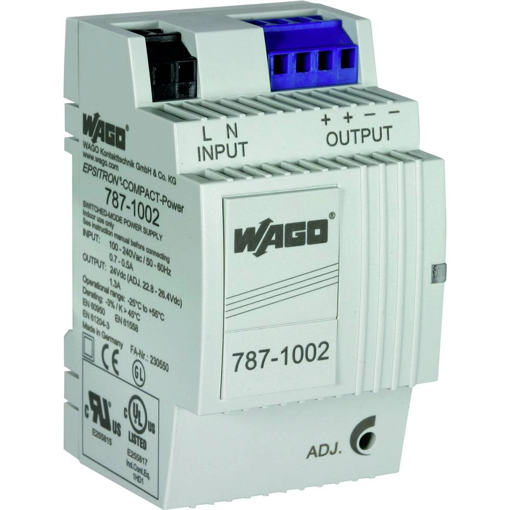 DEHN Netzteil AC 100..240V DC 24V 30W Reiheneinbaugerät für Hutschienenmontage DIN-napajanje (DIN-letva)   1.3 A  2 x slika