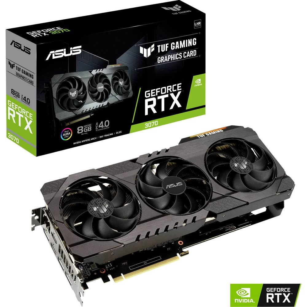 Asus grafička kartica Nvidia GeForce RTX 3070 Gaming 8 GB GDDR6-RAM PCIe x16 HDMI™, DisplayPort slika