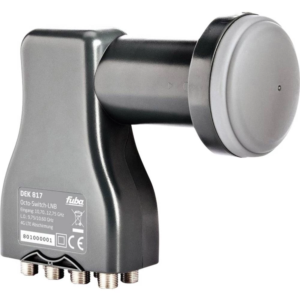 fuba DEK 817 Octo LNB Broj sudionika: 8 Promjer priključka za prijam: 40 mm slika