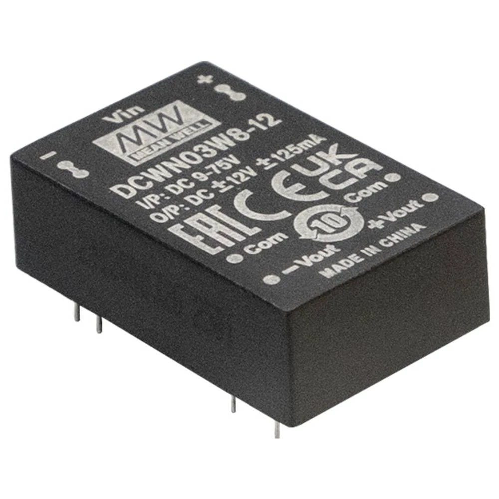 MEAN WELL DCWN03W8-12 DC/DC pretvarač 24 V -12 V -0.125 A 3 W Content 1 kom. slika