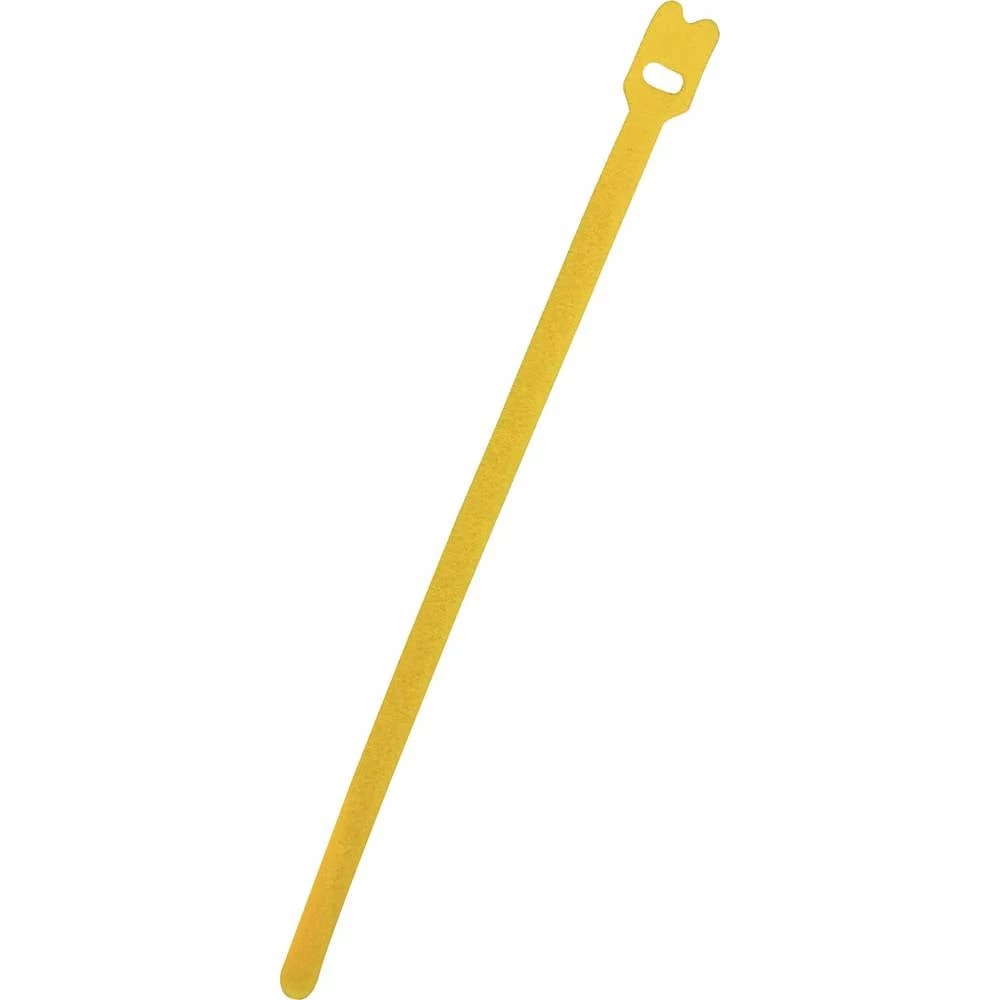 FASTECH® prianjajuća kabelska vezica za povezivanje grip i mekana vunena tkanina (D x Š) 200 mm x 7 mm žuta 100 kom. slika