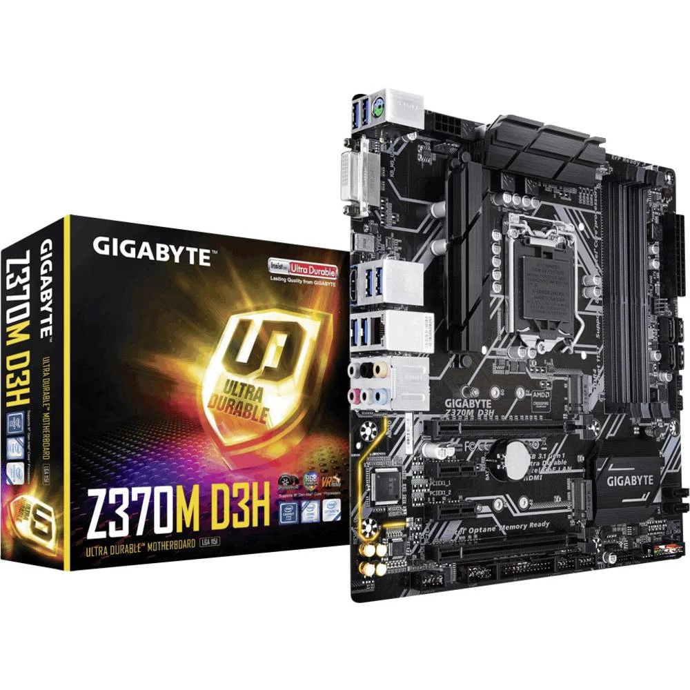 Matična ploča Gigabyte Z370M D3H Baza Intel&reg; 1151v2 Faktor oblika Micro-ATX Set čipova matične ploče Intel&reg; Z370 slika