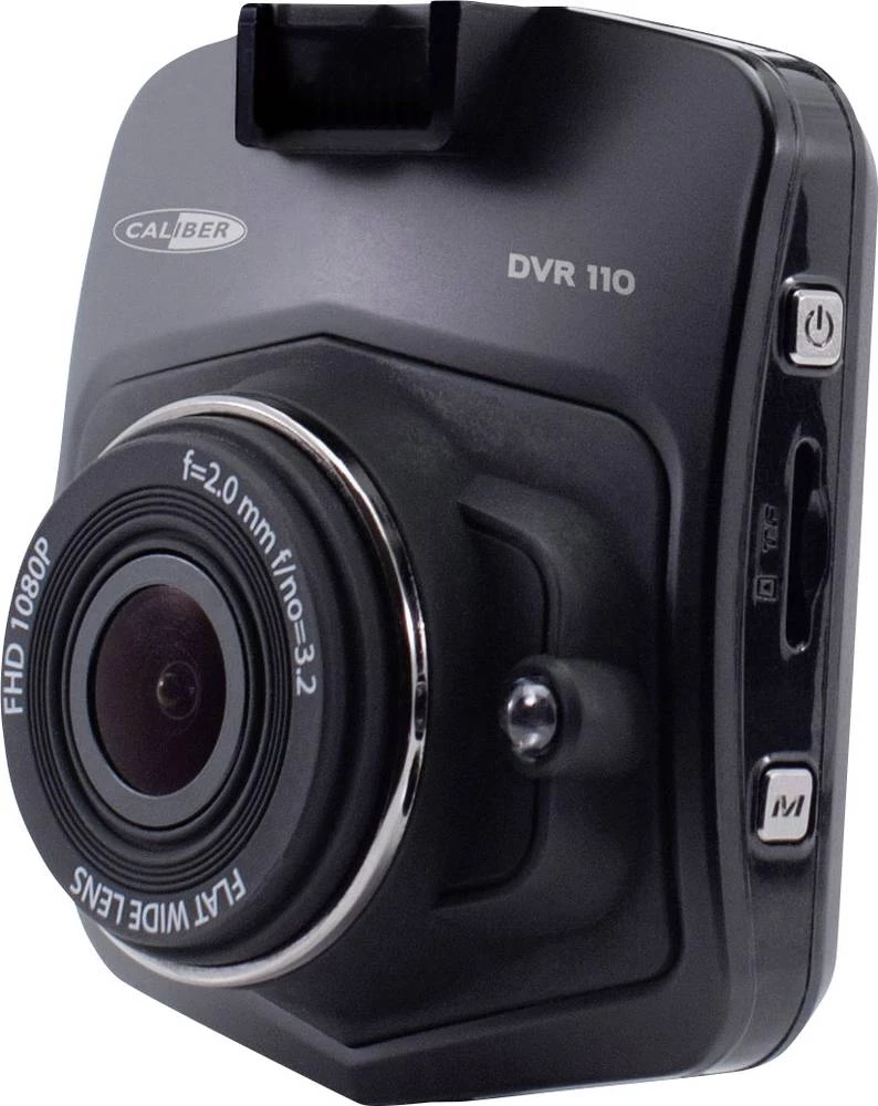 Automobilska kamera Caliber Audio Technology DVR110 Horizontalni kut gledanja=140 ° Mikrofon, Zaslon, Akumulator slika