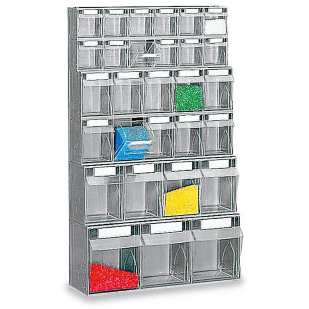 Spremnik za sklopive kutije (Š x V x d) 600 x 1000 x 224 mm Siva, Prozirna 1658238 1 ST slika