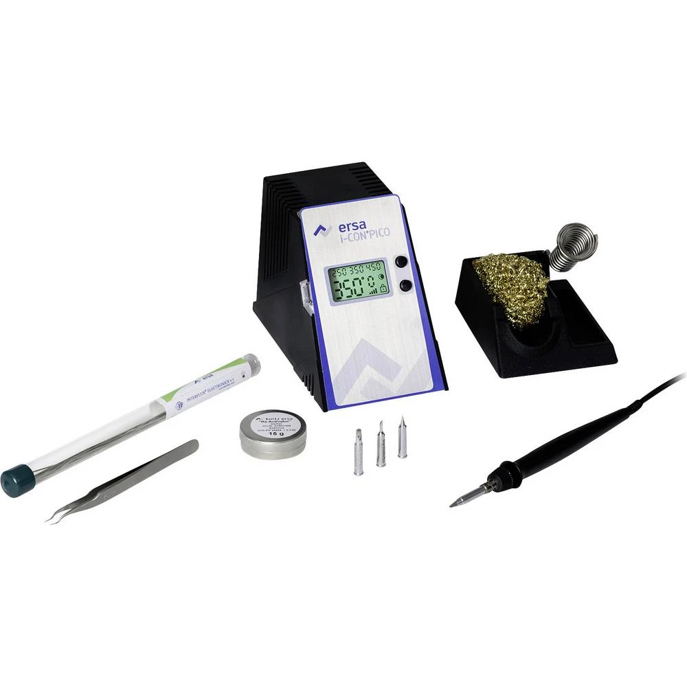 komplet stanice za lemljenje digitalni 150 W Ersa i-CON PICO Kit +150 Do +450 °C uklj. vrh za lemljenje , uklj. lem , uklj. pinc slika