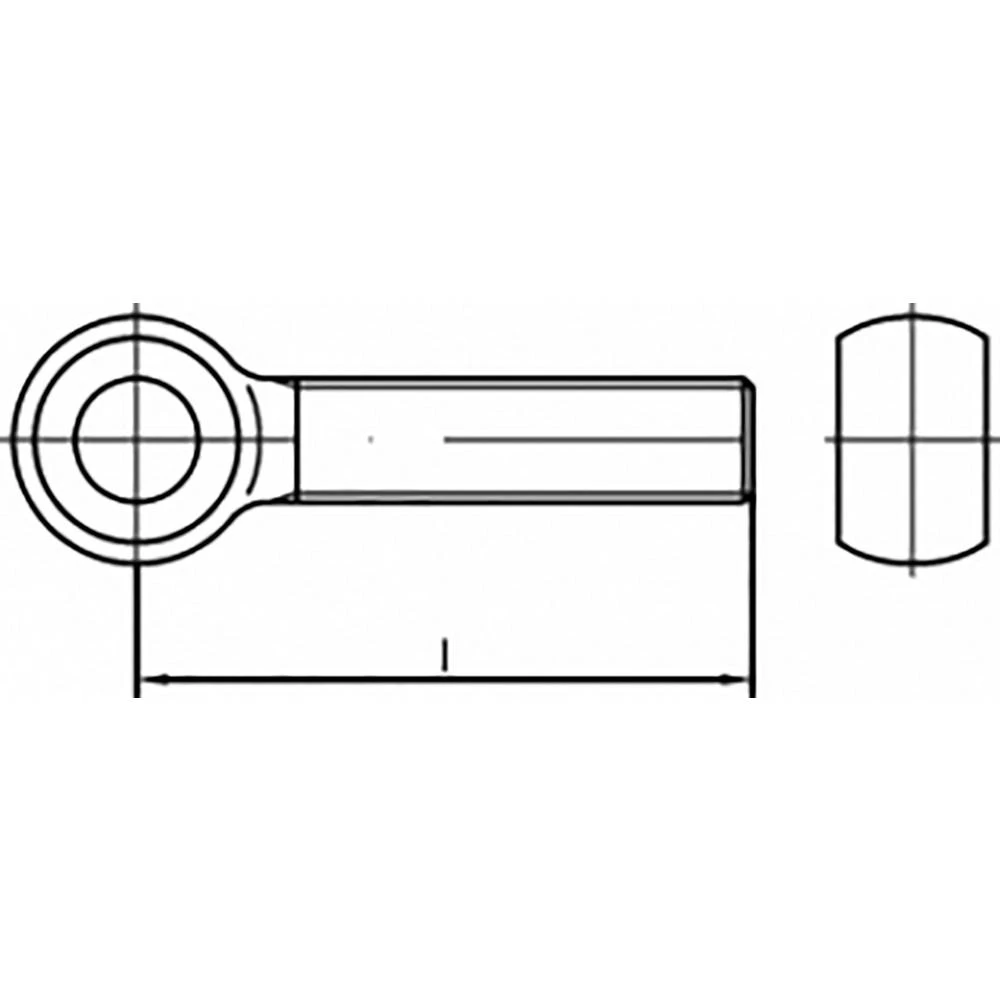 TOOLCRAFT  TO-6854862 okasti vijak M10 50 mm  DIN 444   čelik pocinčani 25 St. slika