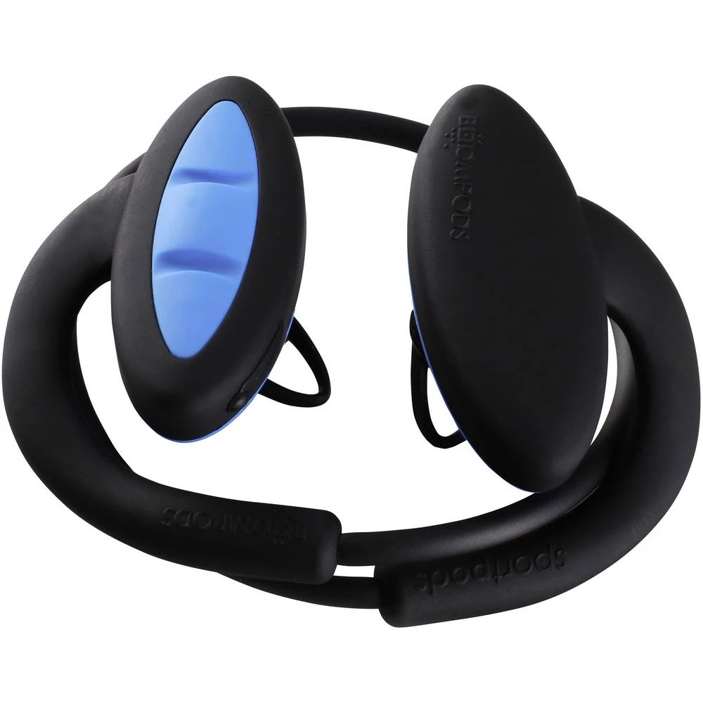 On Ear slušalice Boompods Sportpods 2 Crna, Plava boja slika