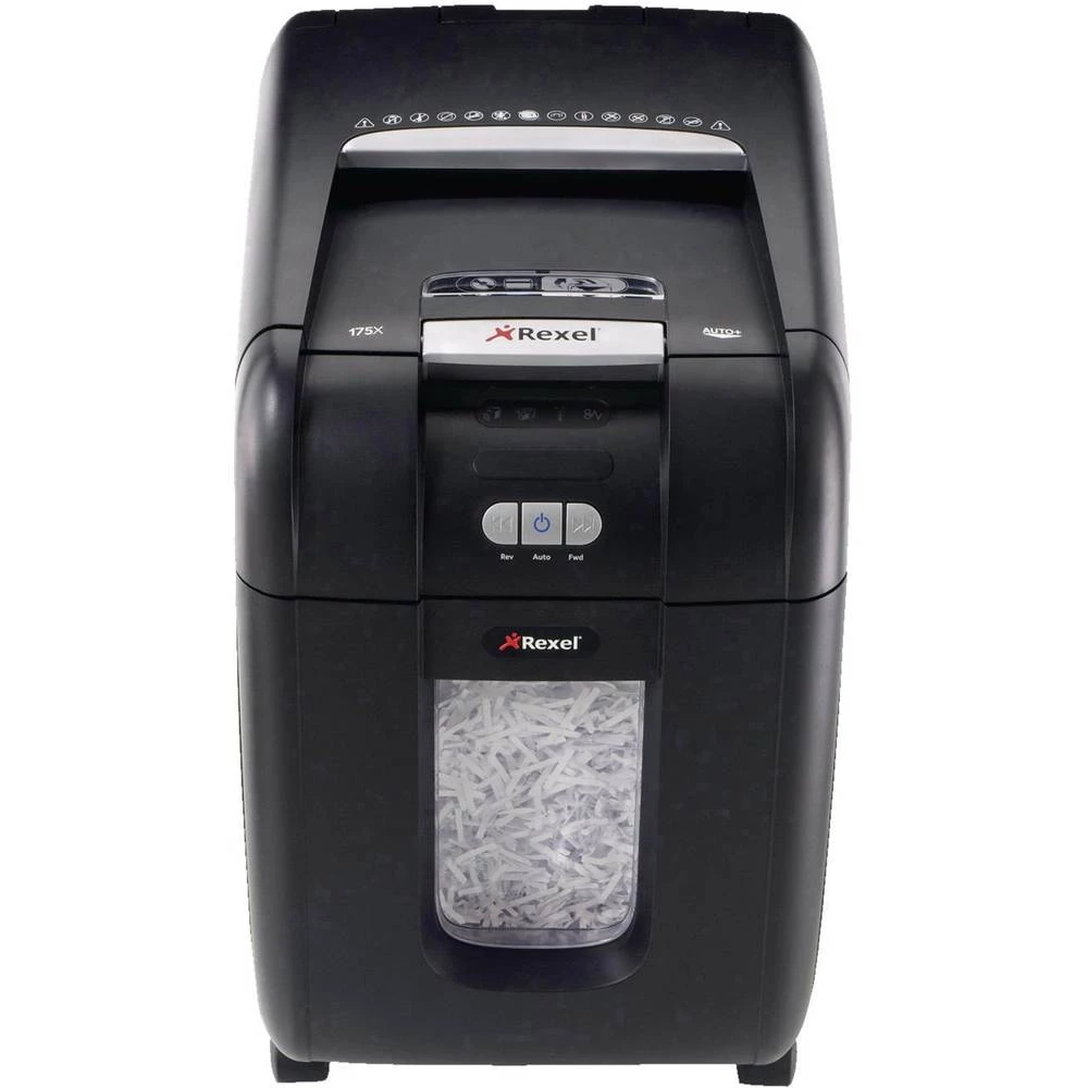 Uništavač dokumenata Rexel Auto+ 200X Rezanje na komade 4 x 40 mm 32 l Broj stranica (maks.): 200 Razina sigurnosti (uništavanje slika