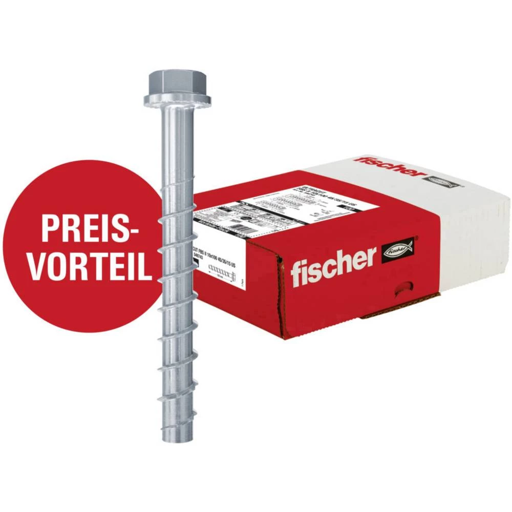 Concrete screw 100 ST Fischer ULTRACUT FBS II 10x100 gvz 548743 slika
