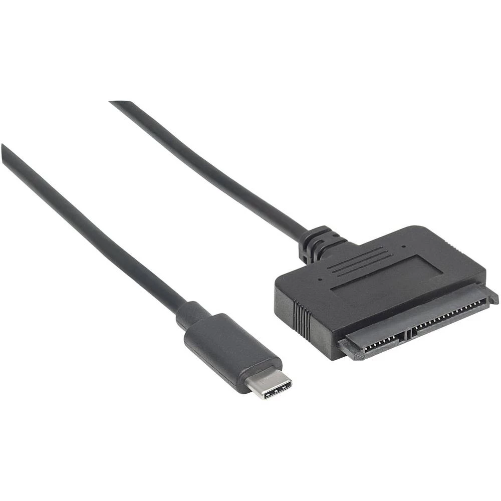 Tvrdi disk Priključni kabel [1x USB 3.1 muški konektor AC - 1x Kombinirani ženski konektor SATA, 15 + 7 polov] 26 cm Crna Manhat slika
