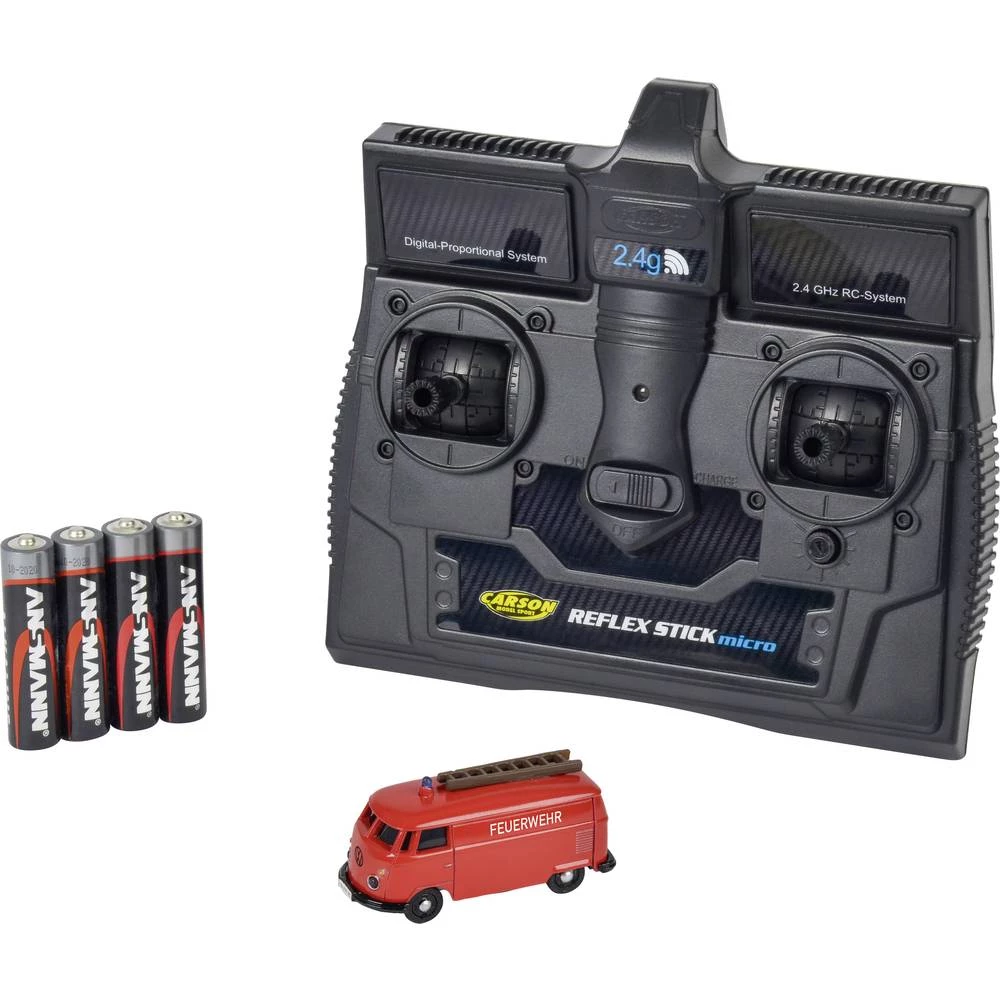 Carson Modellsport 500504120 VW Bus T1 Kastenwagen Feuerwehr 1:87 RC model automobila Električni Cestovni model 2WD Uklj. bateri slika