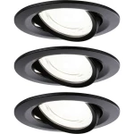 Paulmann 92457 Nova Coin LED ugradna svjetiljka 3-dijelni komplet LED 2.8 W crna (mat)