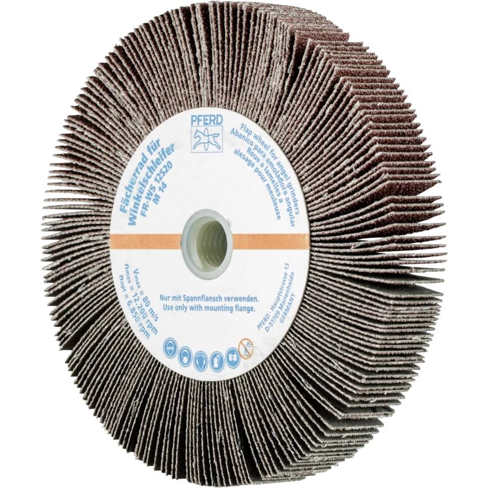 PFERD 44782506 Ventilatorski kotači PFERD za kutne brusilice 125 x 20 mm, korund A 60 s navojem M14 promjer 125 mm 2 slika