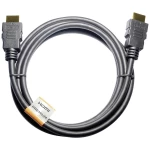Maxtrack HDMI priključni kabel HDMI A utikač, HDMI A utikač 2.00 m crna C 215-2 L Ultra HD (4K) HDMI HDMI kabel