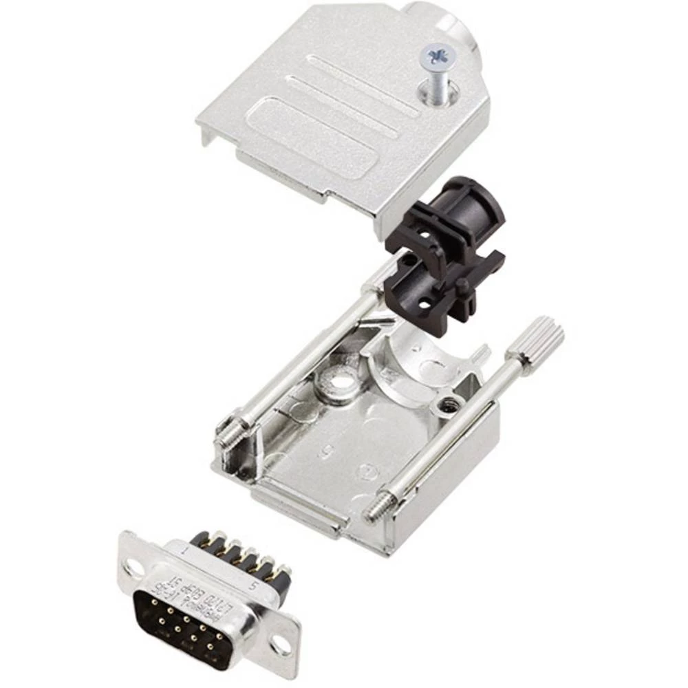 Komplet D-SUB pinskih konektora 180 ° Broj polova: 9 Vijak Amphenol 1 ST slika