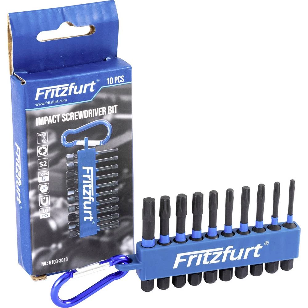 FRITZFURT 6100-3010 bit komplet 10-dijelni T-profil funkcija zadržavanja slika