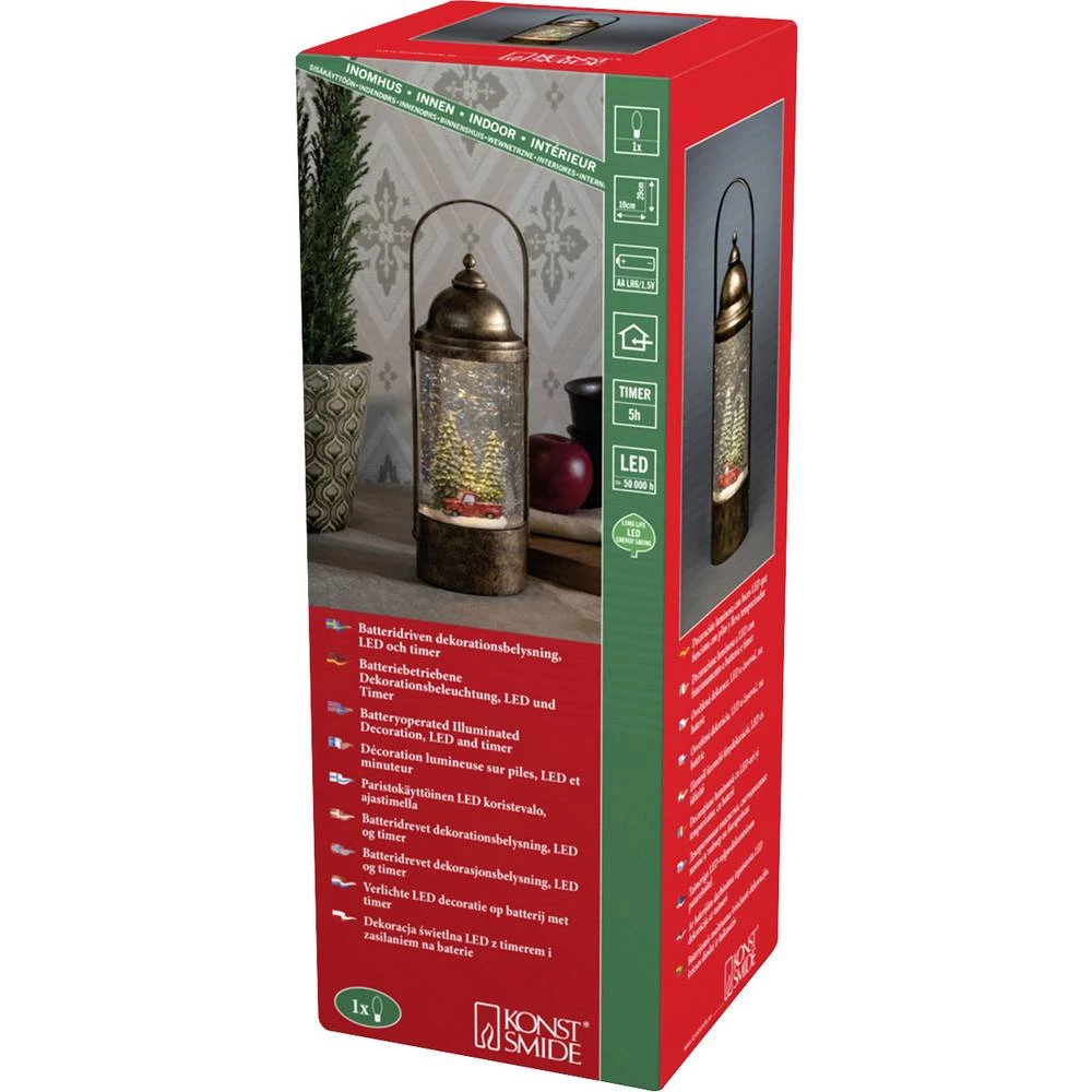 Konstsmide 4348-000 LED lampion božićna drvca i automobil toplo bijela LED mjedena<b slika