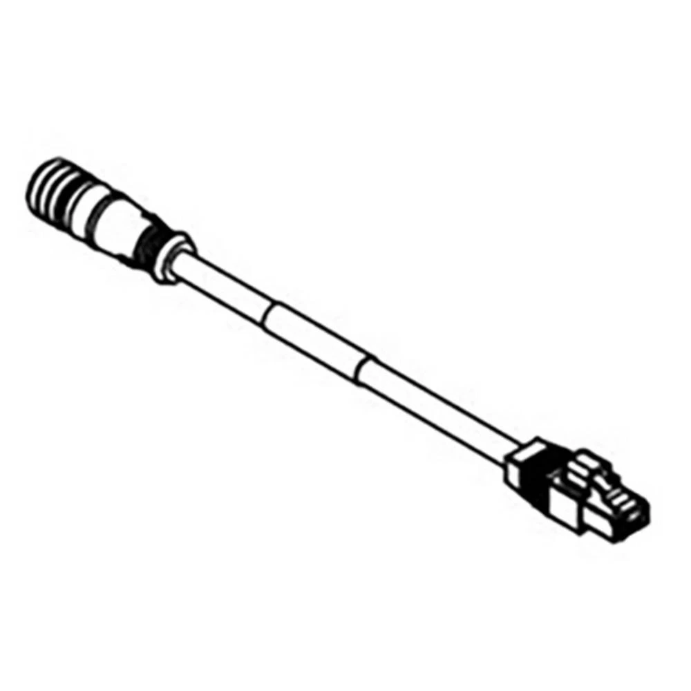 Molex 1300480197 Micro-Change (M12) Double-Ended Cordset, 4 Poles, Female (Straight) to Male RJ-45 (Straight), 24 AWG, PVC slika