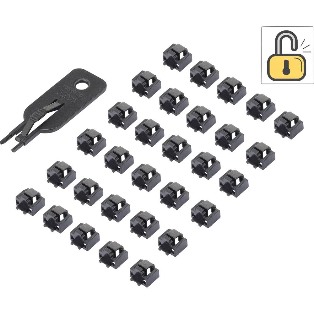 Blokator LAN portova sa 30 sigurnosnih spojka Renkforce rf-LANBlocker-01 slika