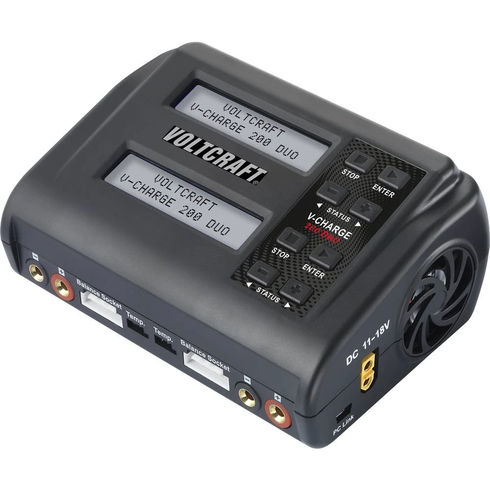 VOLTCRAFT V-Charge 200 Duo punjač baterija za modele 10 A litijev-ionski, lifepo, lihv, litijev-polimerski funkcija pra slika