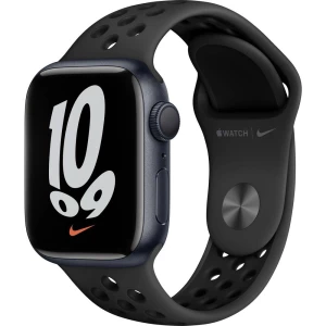 Apple Watch Series 7 Nike Edition Apple Watch  41 mm  antracit/crna slika
