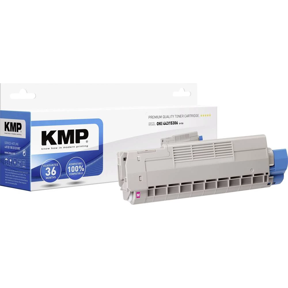 KMP Toner zamijena OKI 44315306 Kompatibilan Purpurno crven 6000 Stranica O-T33 slika