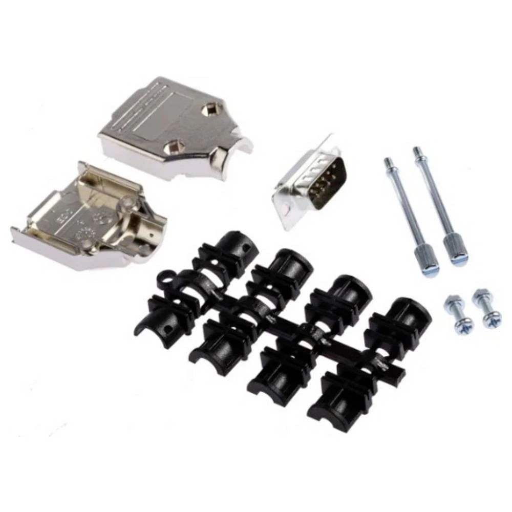 MH Connectors MHDTPK9-DB9P-K komplet D-Sub pinskih konektora 180 ° Broj polova (broj): 9 lemni kup 1 kom. slika