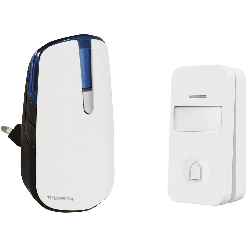 Bežično zvono Komplet-set Bez baterije, S natpisnom pločicom, S bljeskalicom Thomson 513125 slika