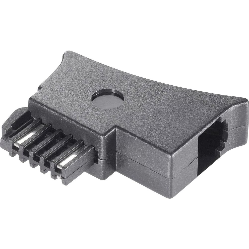 Basetech telefon adapter [1x telefonski utikač-Austrija (TST) - 1x RJ11-muški konektor 6p4c] crna boja slika