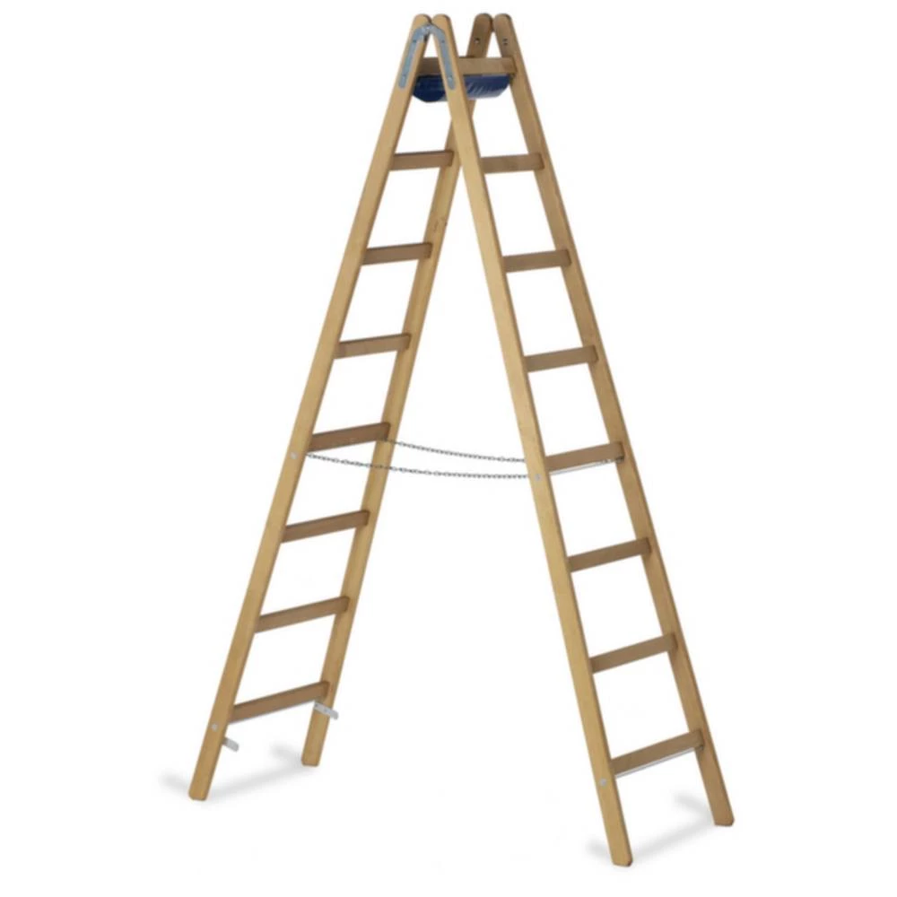 Drvo Dvostruka ljestva sa nivojima Sklopiva ZARGES Z600 40048 15 kg slika