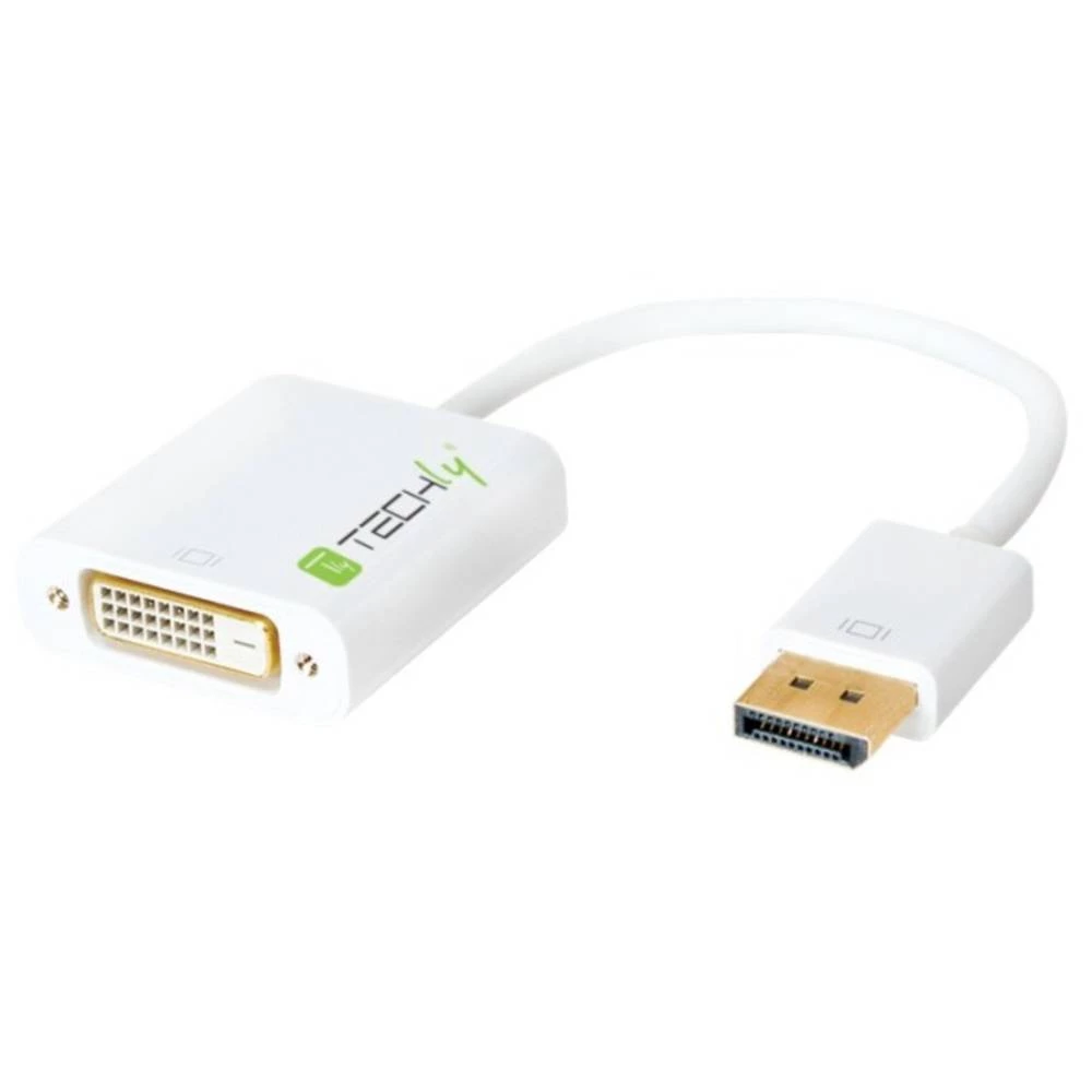 DisplayPort / DVI Adapter [1x Muški konektor DisplayPort - 1x Ženski konektor DVI, 24 + 1 pol] Bijela TECHly slika