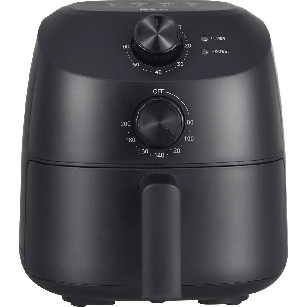 aeco Cube friteza na vrući zrak 2 l 1150 W funkcija tajmer, bez BPA, premaz protiv lijepljenja crna slika