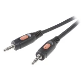 SpeaKa Professional-JACK audio priključni kabel [1x JACK utikač 3.5 mm - 1x JACK utikač 3.5 mm] 1.50 m crn