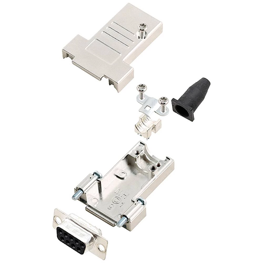 Višestruki ženski konektor D-SUB komplet 180 ° Broj polova: 9 Lemni kup encitech DTSL09-SJSRG-T-DMS-K 1 ST slika