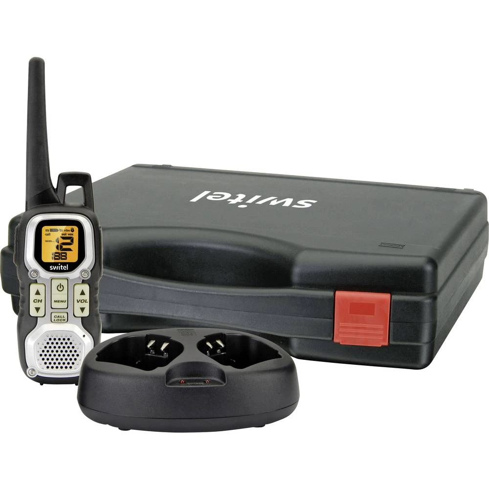 Switel WTF8000 PMR ručna radio stanica 2-dijelni komplet slika