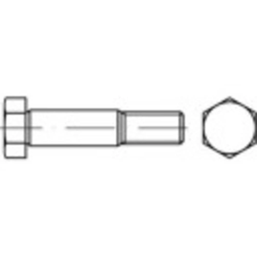 TOOLCRAFT TO-9975072 šesterokutni vijci s kratkim navojem M24 180 mm vanjski šesterokutni DIN 609 čelik 5 St. slika