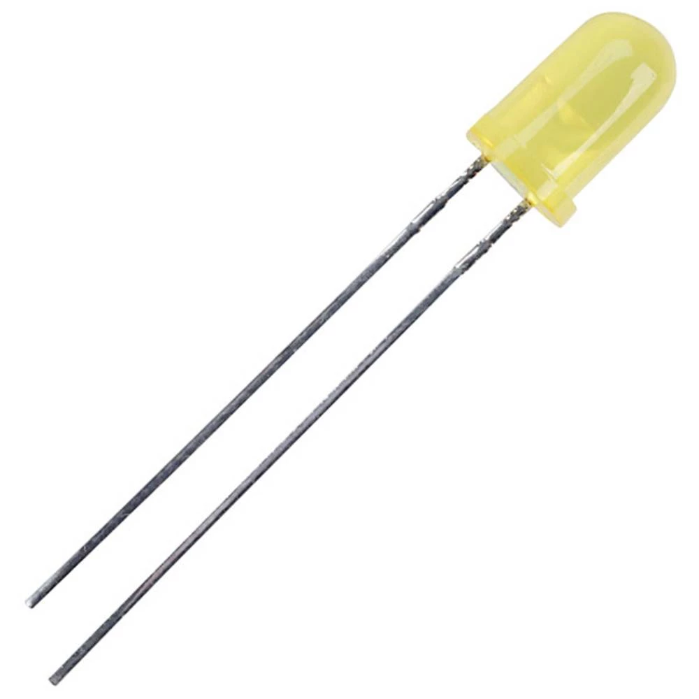 Kingbright L-7113SYD LED ožičen žuta okrugli 5 mm 600 mcd 30 ° 30 mA 2 V slika