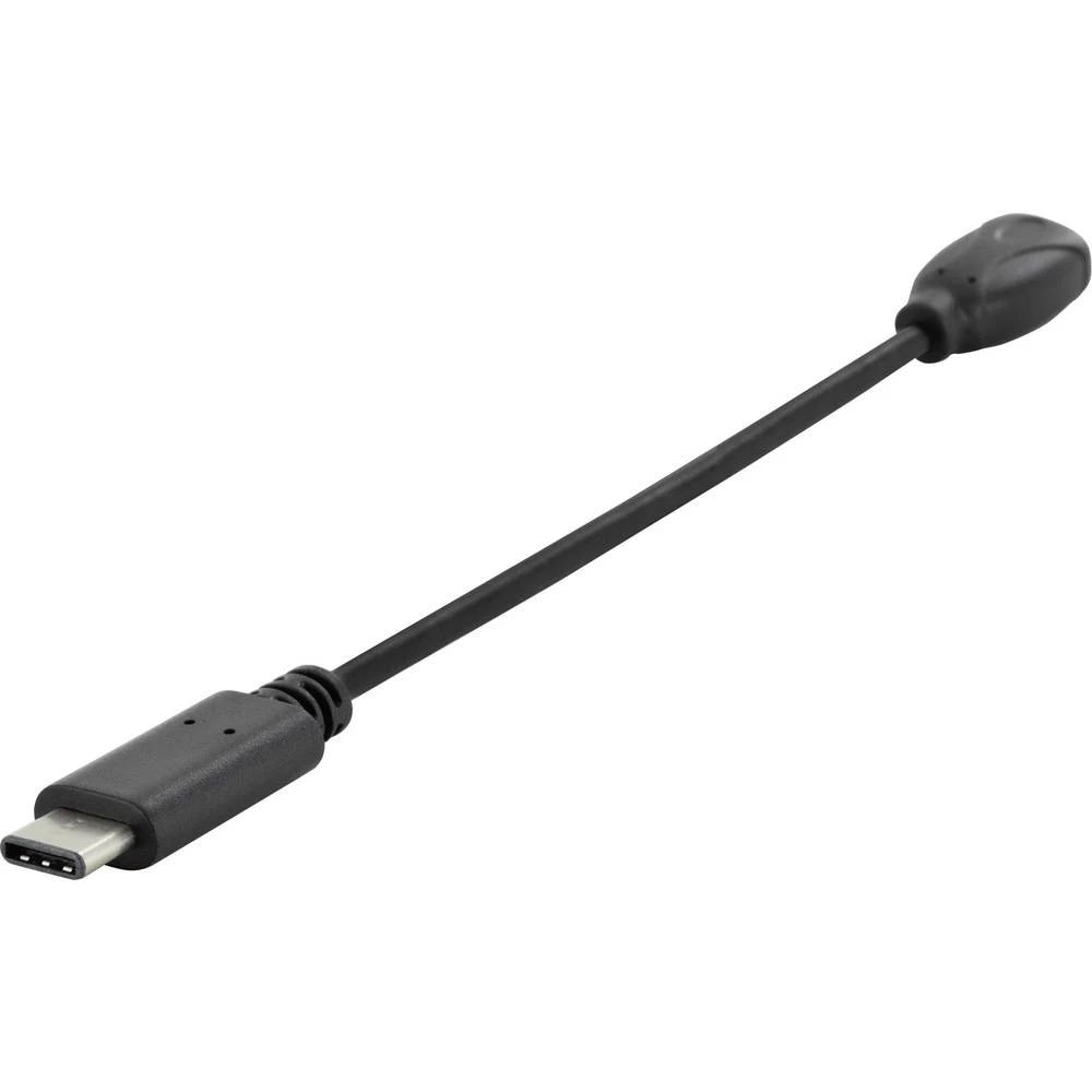 USB 2.0 Adapter cable [1x Micro-USB utičnica - 1x Muški konektor USB-C&trade;] Crna ednet slika