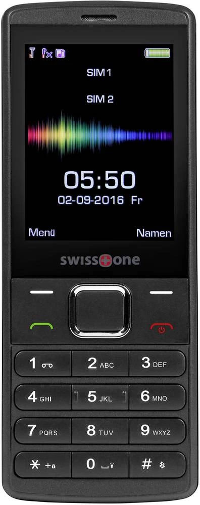 swisstone SC 550 Dual SIM mobilni telefon Crna slika