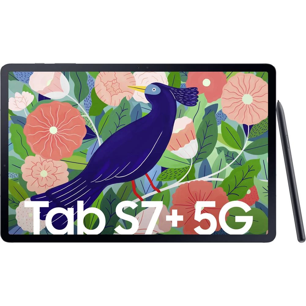 Samsung Galaxy Tab S7+ 5G 5G, LTE/4G, WiFi 256 GB crna Android tablet PC 31.5 cm (12.4 palac) 3.09 GHz, 2.4 GHz, 1.8 GHz Qualcomm® Snapdragon Android™ 10 2800 x 1752 Pixel slika