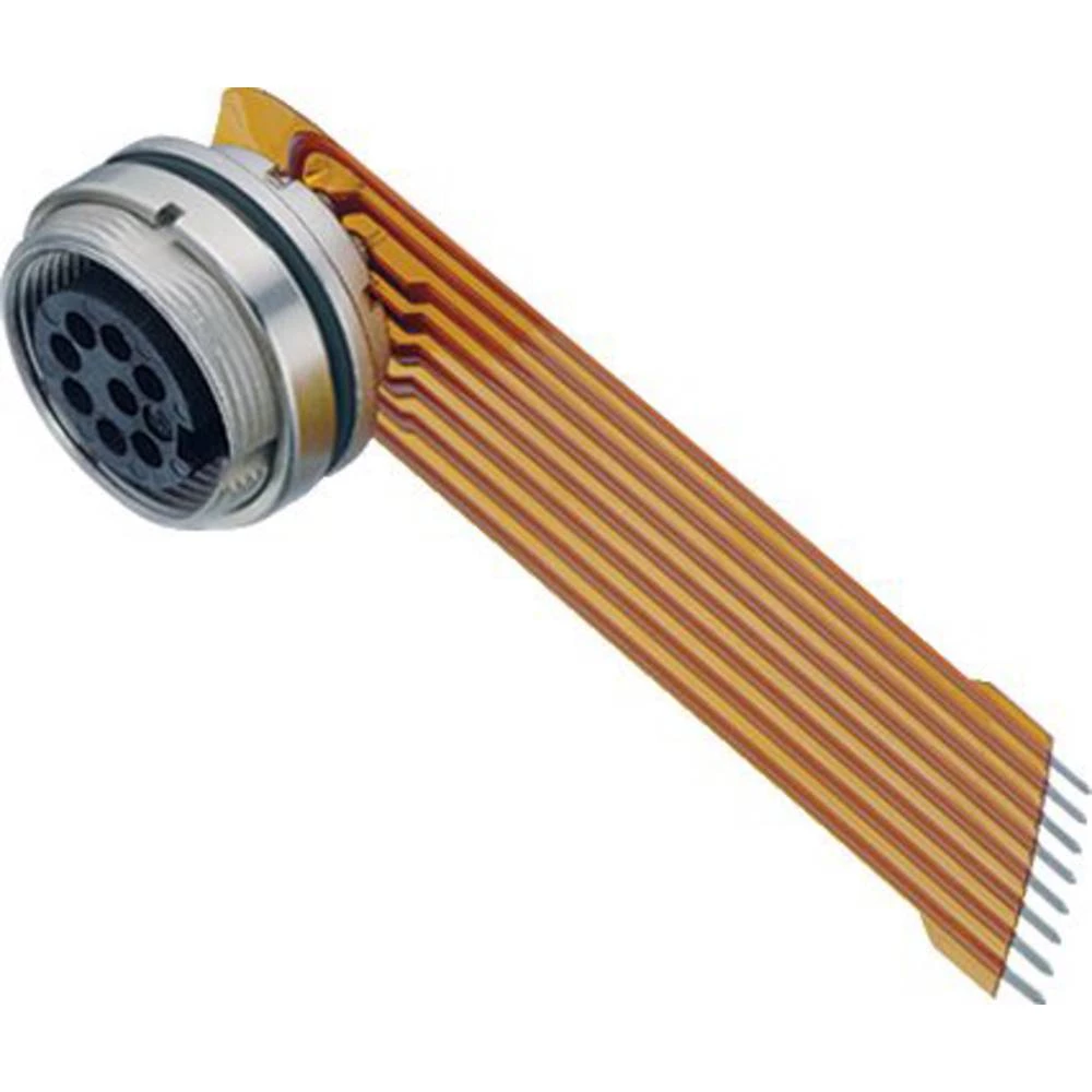 binder 09 0128 65 07-20 utičnica s prirubnicom žženski konektor, ravni, ženski konektor za prirubnicu Ukupan broj polova slika