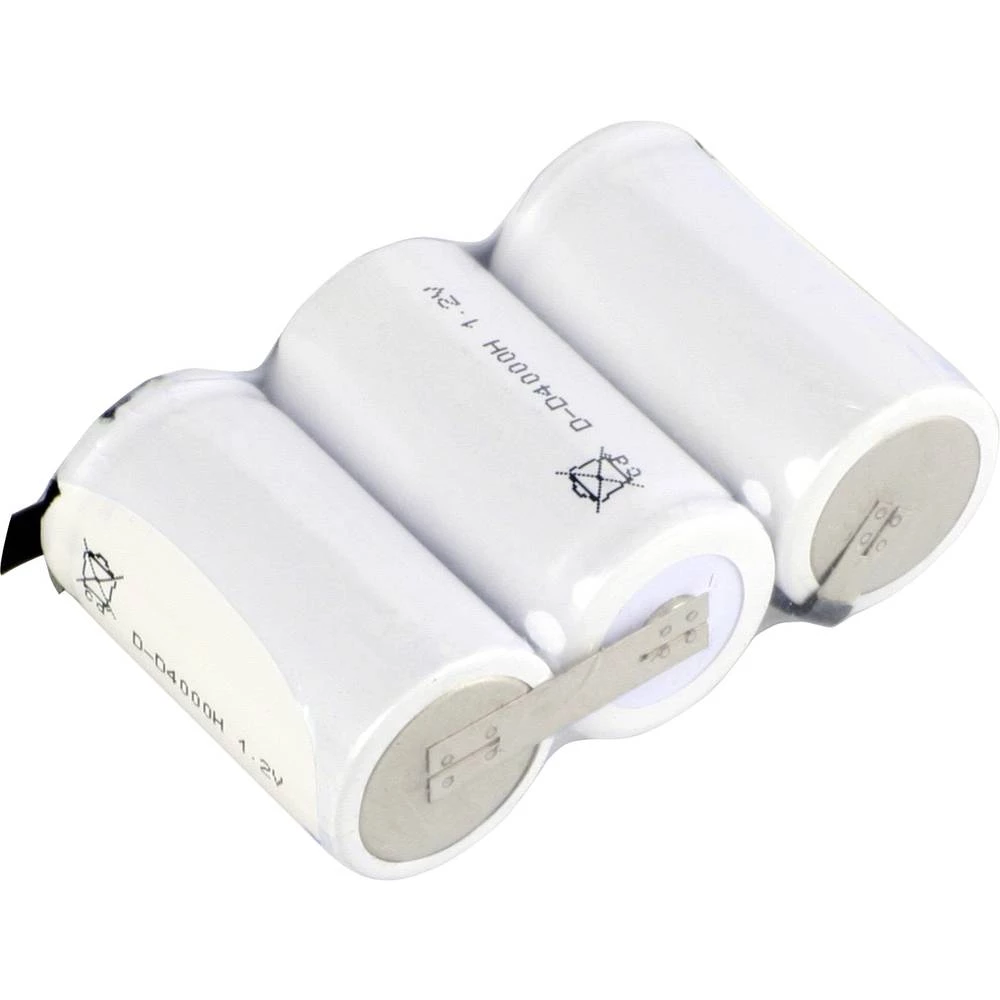 Aku-pack 3x Mono (D) Pogodan za visoke temperature, Kabel, Flat-Top NiCd Mexcel Reihe F1x3 3.6 V 4000 mAh slika