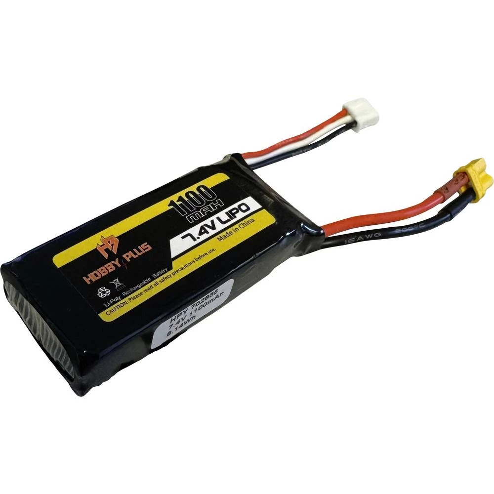 Hobby Plus lipo akumulatorski paket za modele 7.4 V 1100 mAh XT30 slika