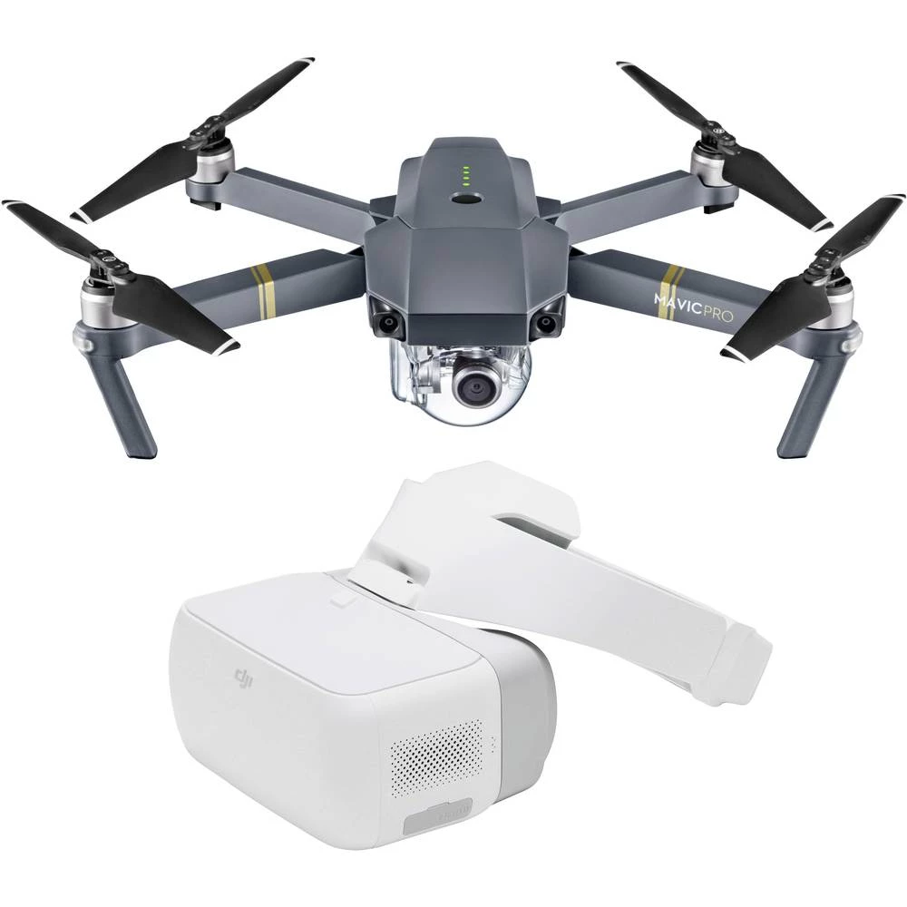 DJI Mavic Pro inkl. FPV-Goggles Kvadrokopter RtF Zrakoplovna kamera , First Person View slika