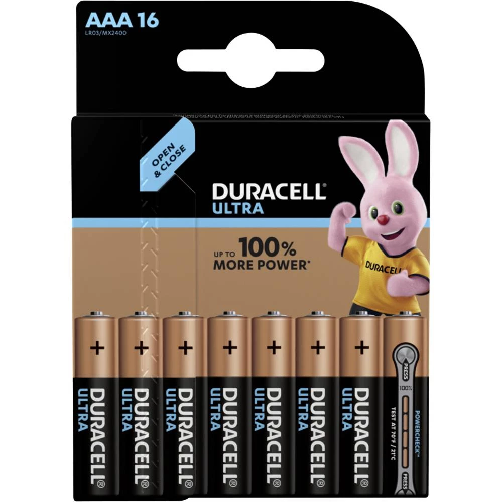 Duracell lkali AAA Ultra micro (AAA) baterija alkalno-manganov 1.5 V 16 St. slika