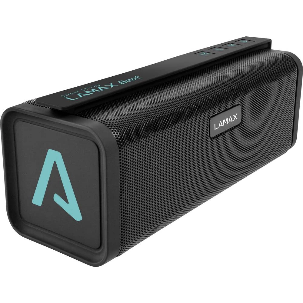Bluetooth zvučnik Lamax Street ST-1 FM radio, Funkcija govora slobodnih ruku, SD, USB Crna, Tirkizna slika
