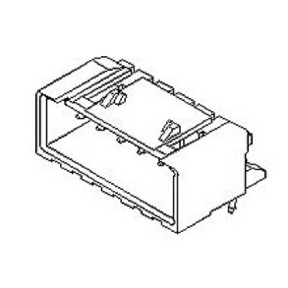 Molex ugradna standardna letva s muškim kontaktima Ukupan broj polova 6 Raster: 2.50 mm 534260610 1 St. Tray slika