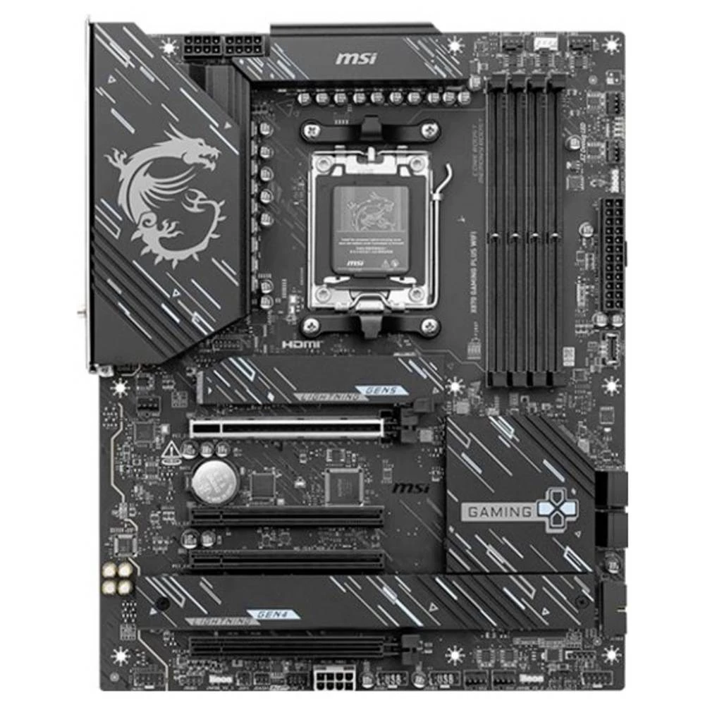 MSI X870 GAMING PLUS WIFI AM5 matična ploča Baza #####AMD AM5 Faktor oblika (detalji) ATX Set čipova matične ploče AMD® slika