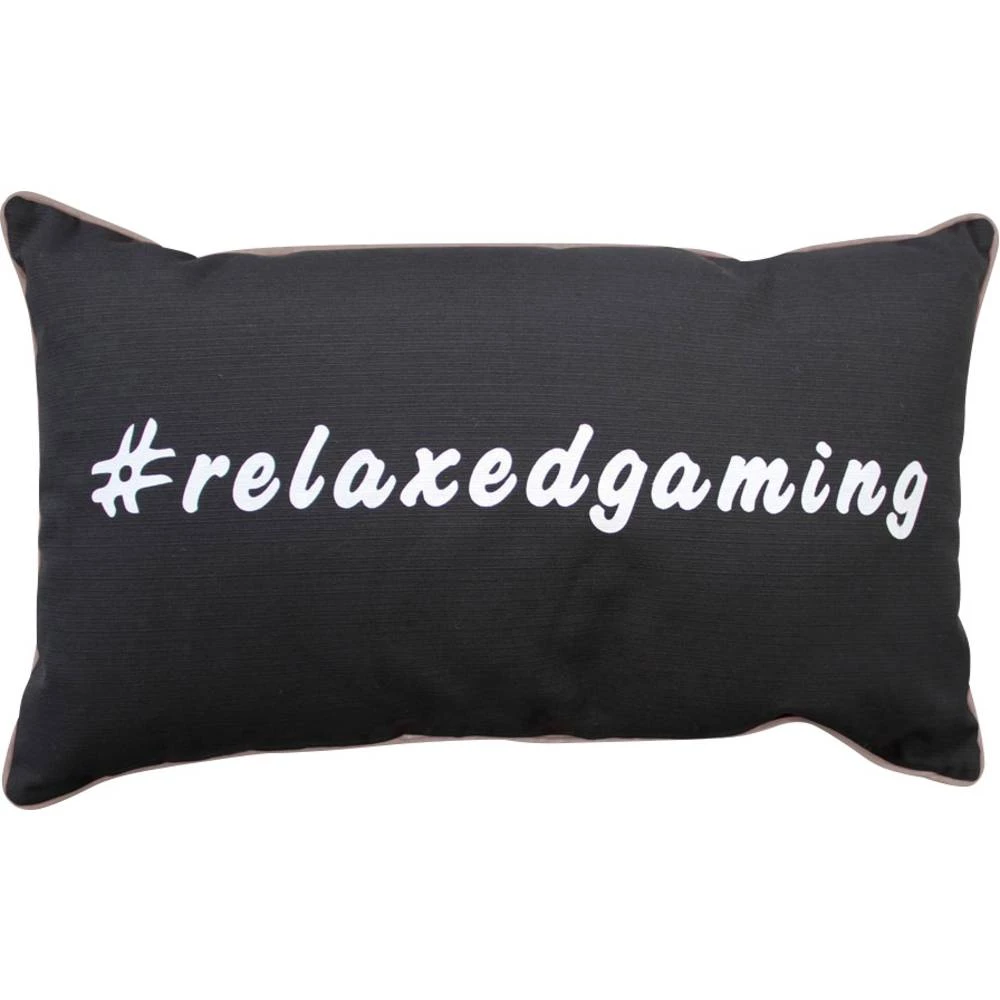 Jastuk GAMEWAREZ #relaxedgaming Crna, Siva slika